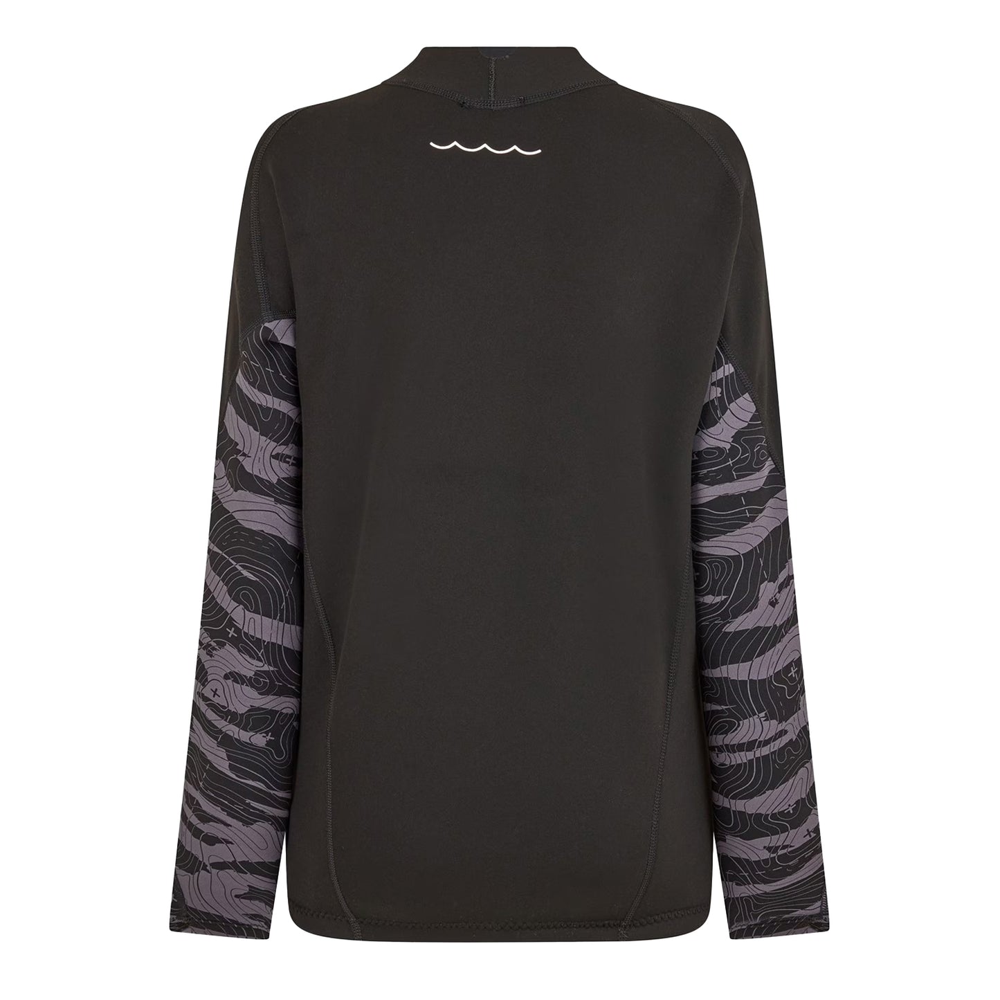 Black - Back - Gul Mens Thermal Rash Guard