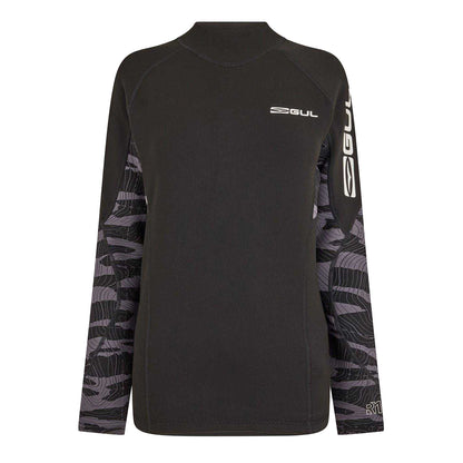 Black - Front - Gul Mens Thermal Rash Guard