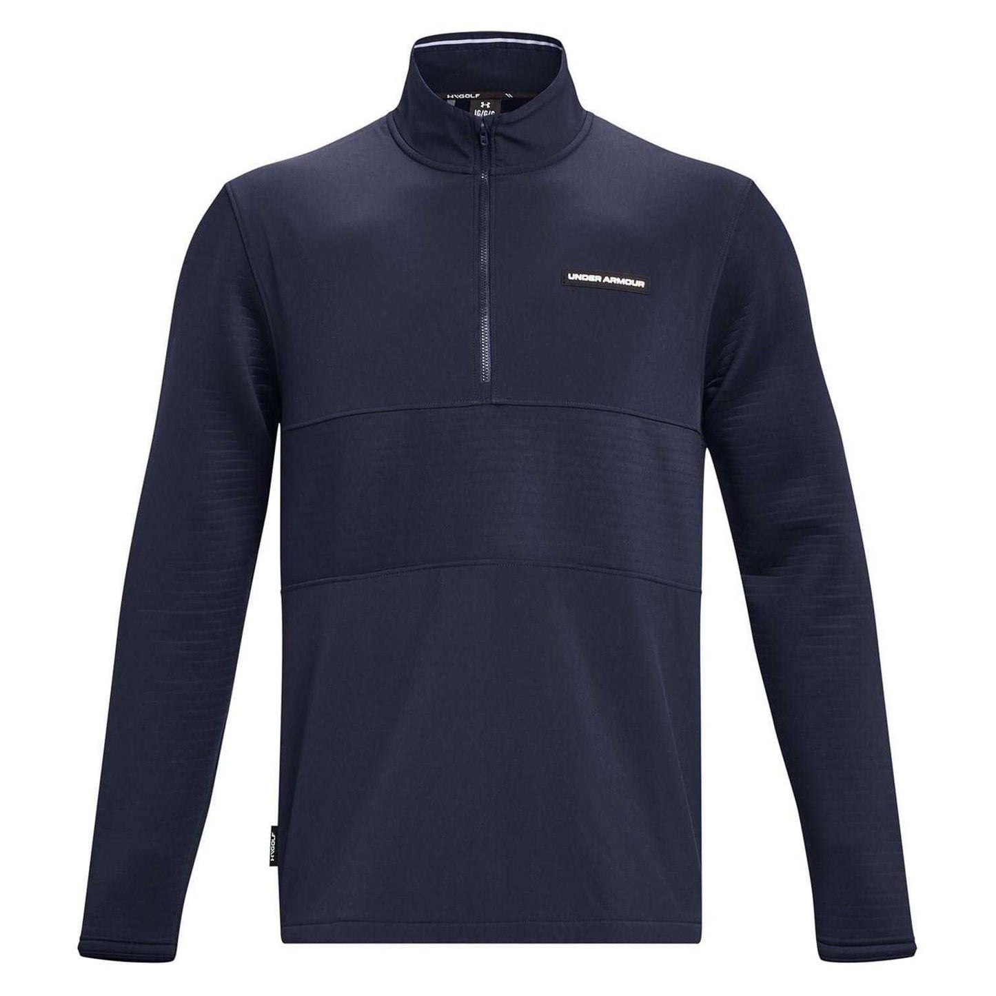 Blue - Front - Under Armour Mens Daytona Zip Neck Sweatshirt