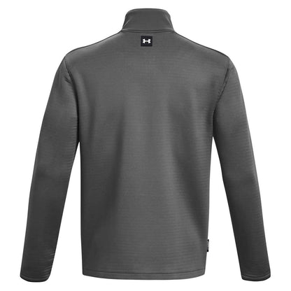 Grey - Back - Under Armour Mens Daytona Zip Neck Sweatshirt