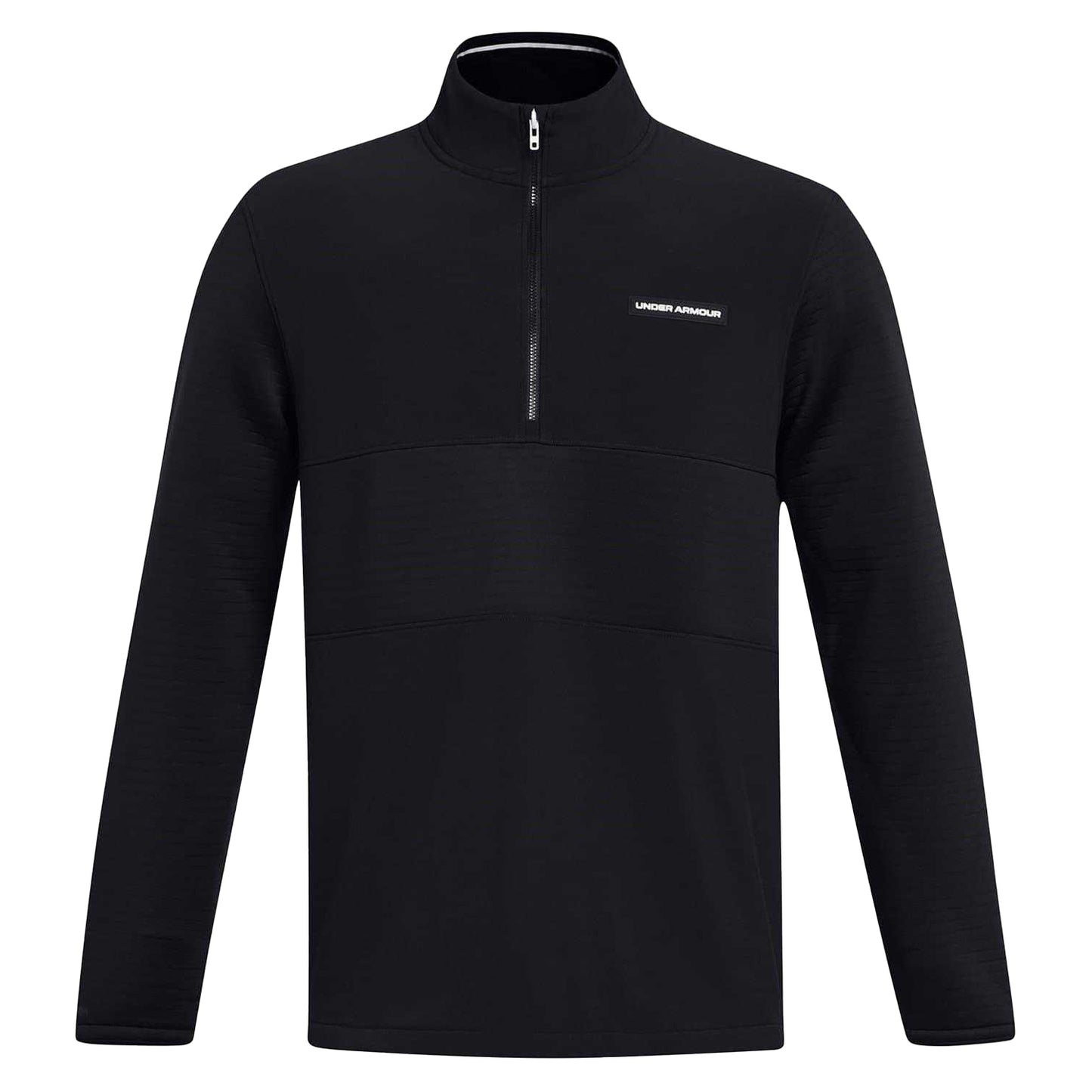 Black - Front - Under Armour Mens Daytona Zip Neck Sweatshirt