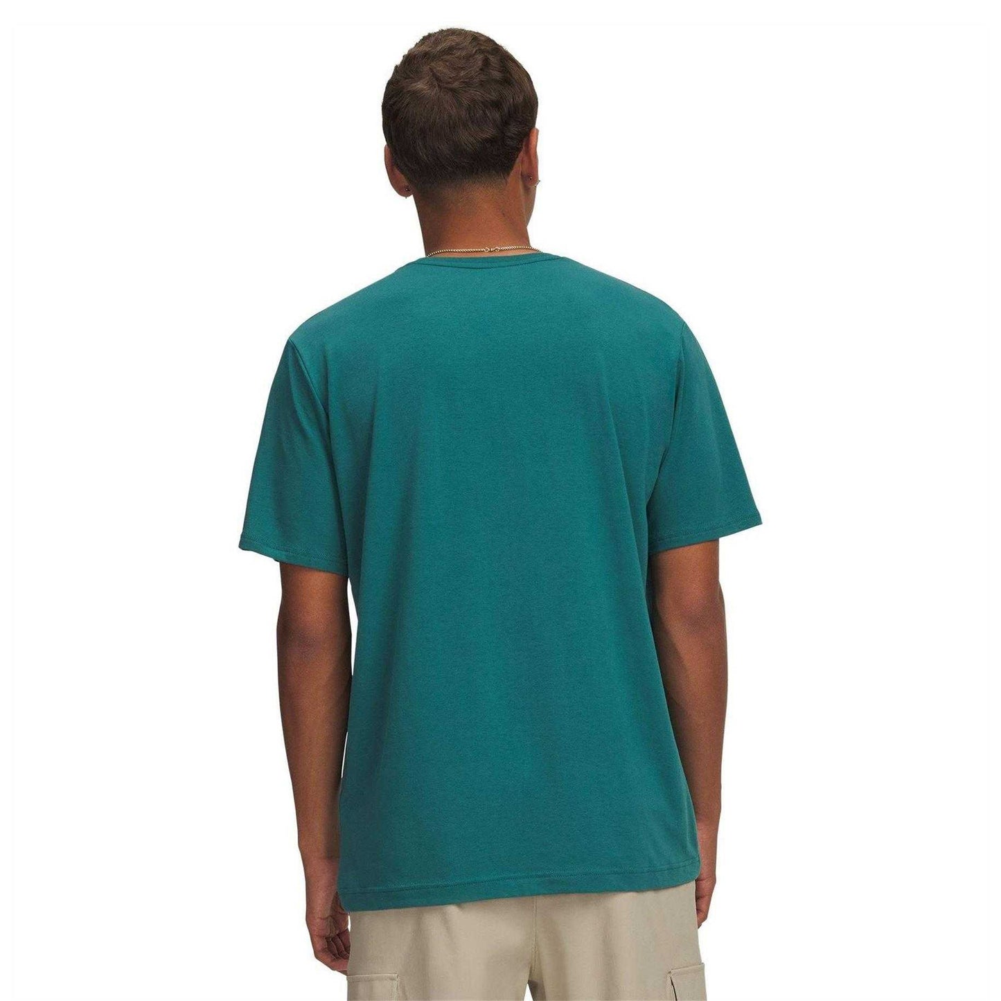 Green-White - Back - Under Armour Mens Logo Athletic T-Shirt