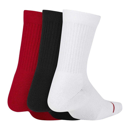 Red - Back - Nike Childrens-Kids Air Jordan Crew Socks (Pack of 3)