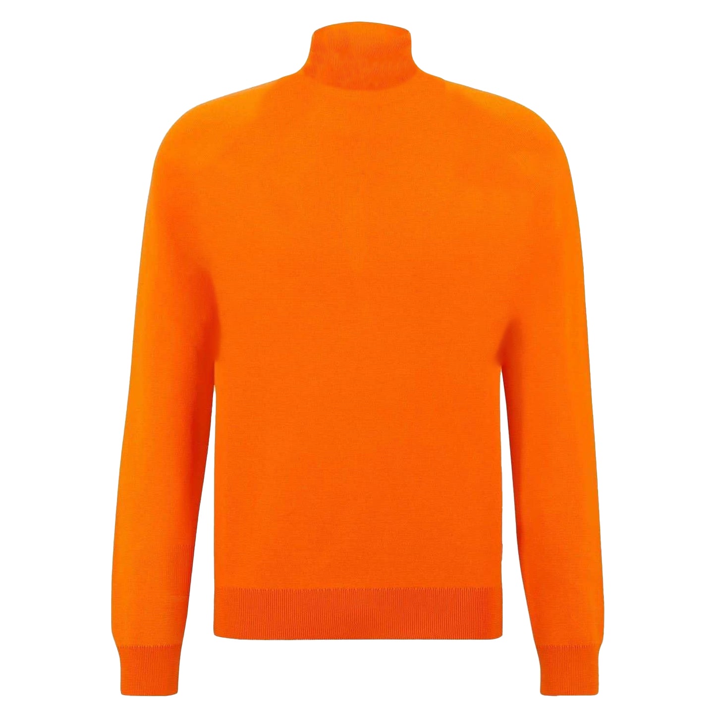Bright Orange - Back - Boss Unisex Adult Fine Knit Regular Sweater Top