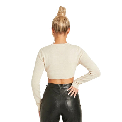 Stone - Back - Missy Empire Womens-Ladies Soft Jumper