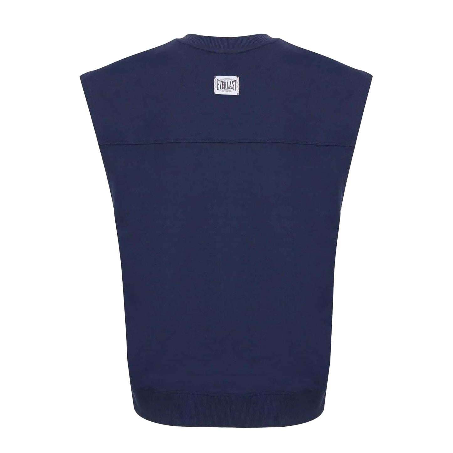 Navy - Back - Everlast Mens Ribbed Oversized Sleeveless Sweatshirt