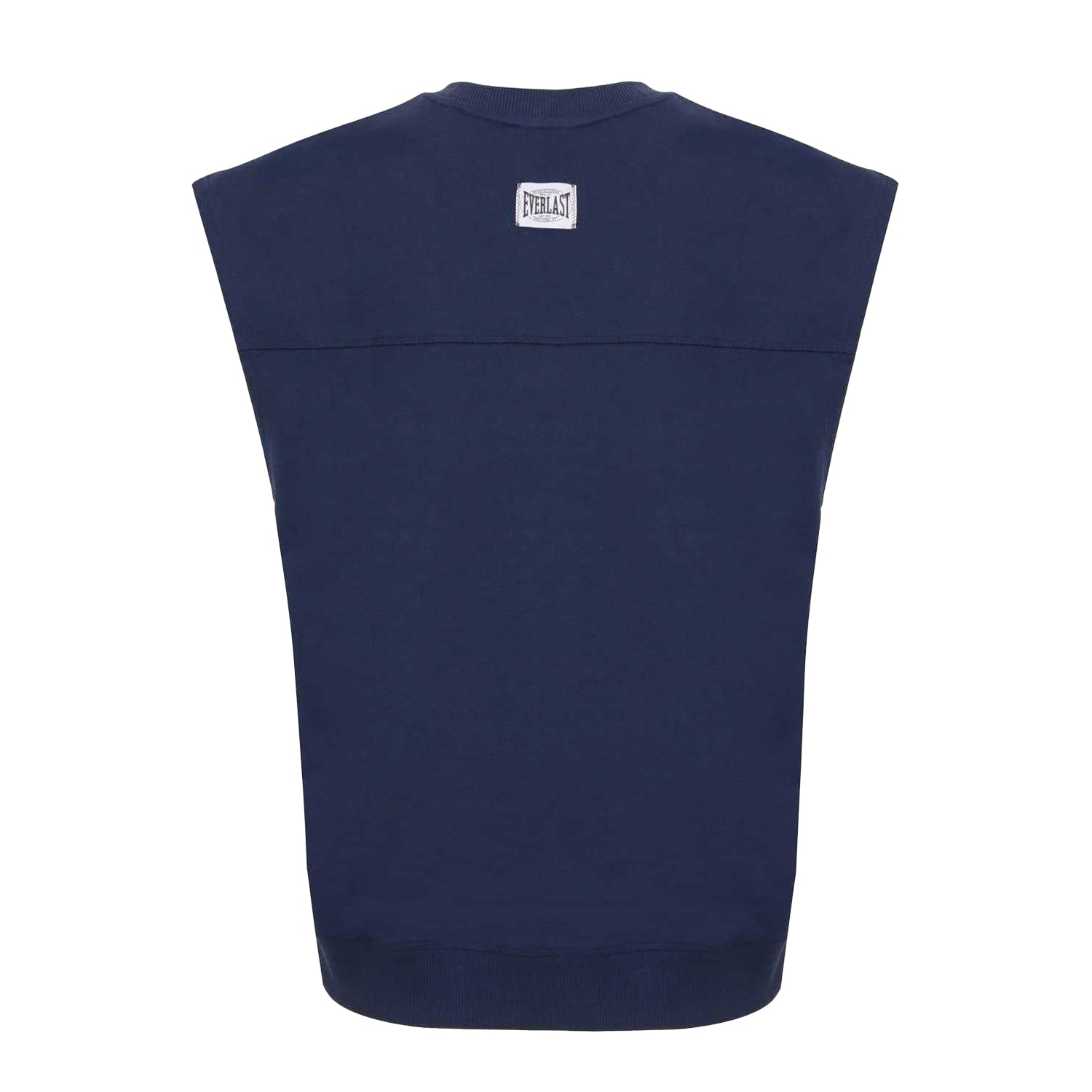 Navy - Back - Everlast Mens Ribbed Oversized Sleeveless Sweatshirt