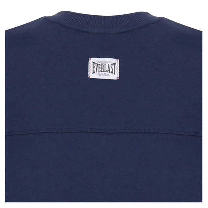 Navy - Side - Everlast Mens Ribbed Oversized Sleeveless Sweatshirt