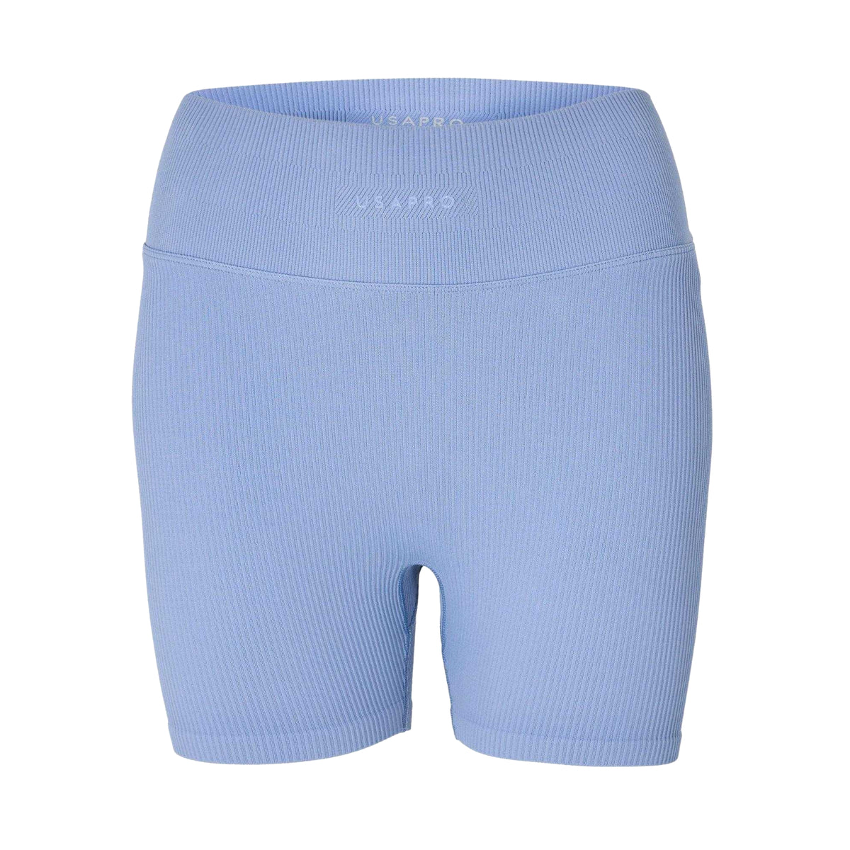 Dusk - Front - USA Pro Womens-Ladies Sorunch Ruched High Waist Workout Shorts