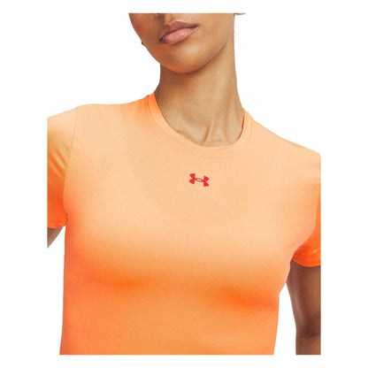 Orange-Red - Side - Under Armour Womens-Ladies Vanish Logo T-Shirt