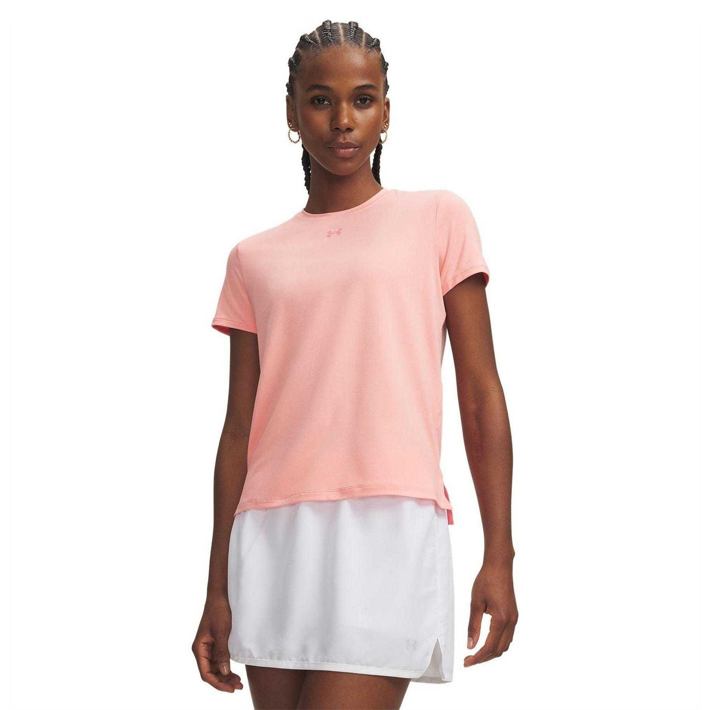 Pink - Front - Under Armour Womens-Ladies Vanish Logo T-Shirt