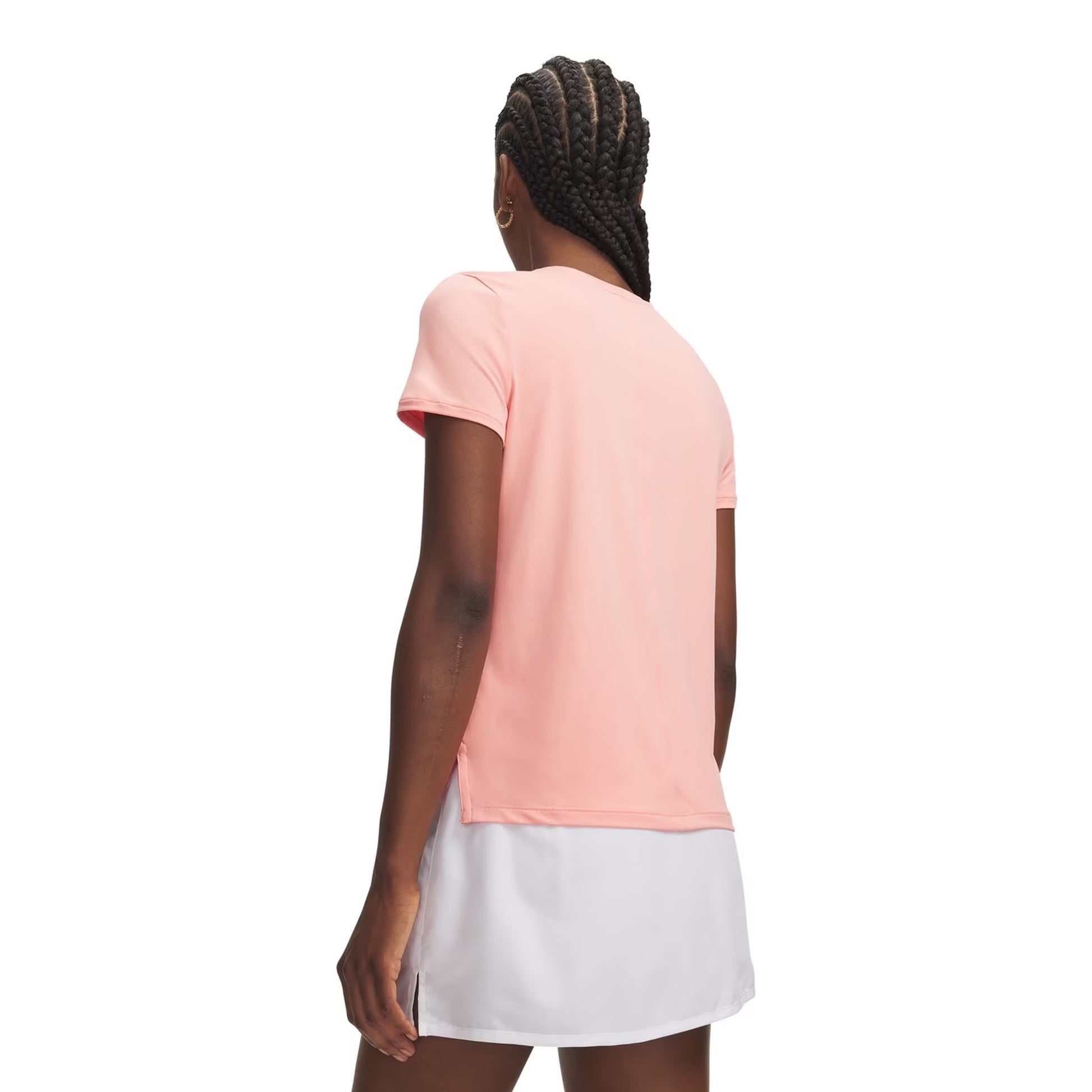 Pink - Back - Under Armour Womens-Ladies Vanish Logo T-Shirt