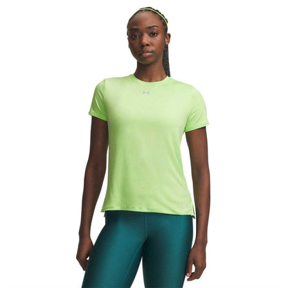 Lime-Grey - Front - Under Armour Womens-Ladies Vanish Logo T-Shirt