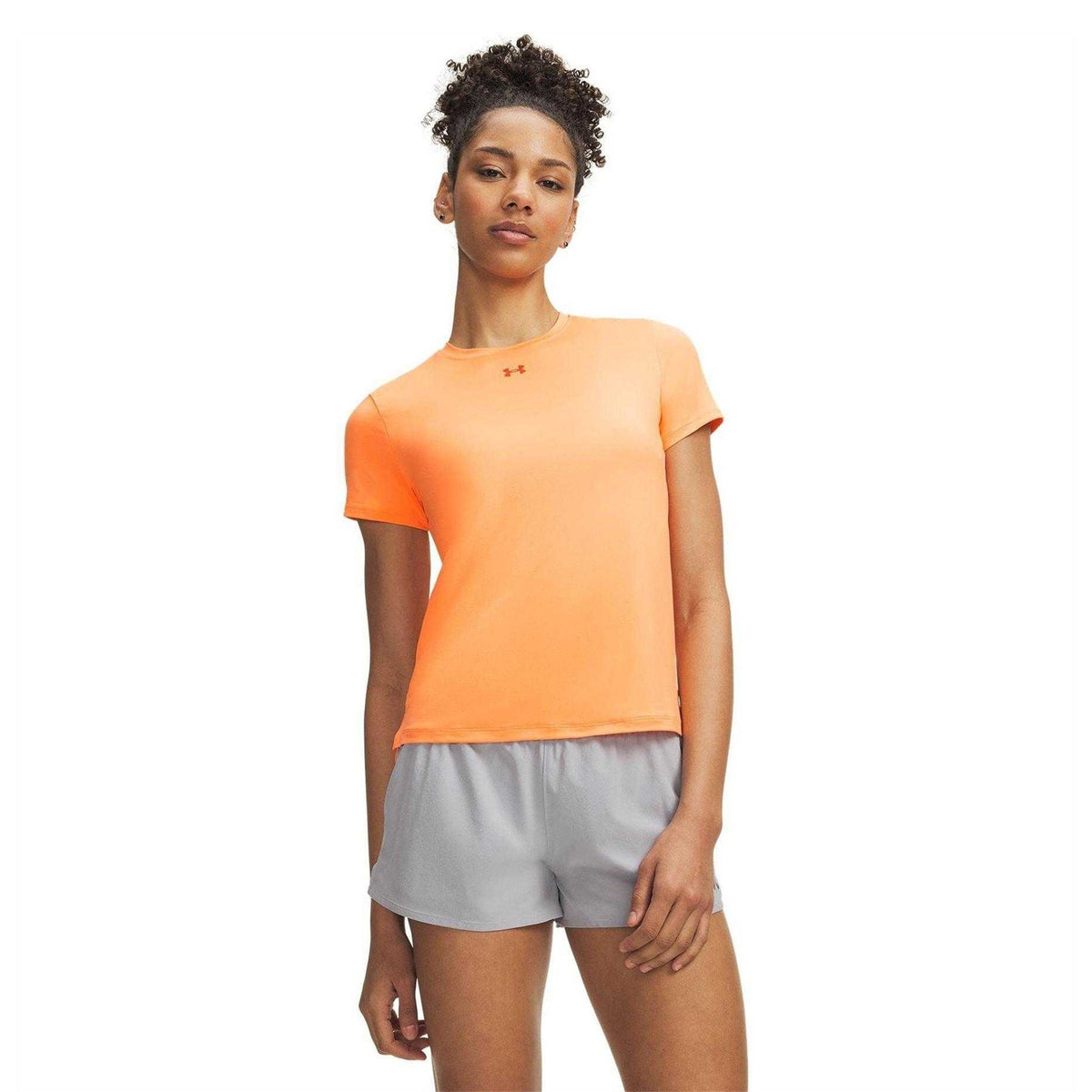 Orange-Red - Front - Under Armour Womens-Ladies Vanish Logo T-Shirt