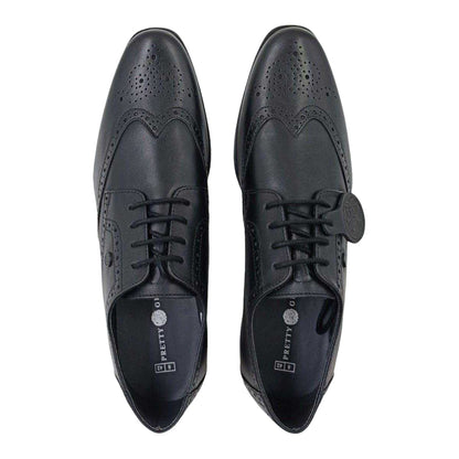 Black - Lifestyle - Pretty Green Mens Leather Brogues