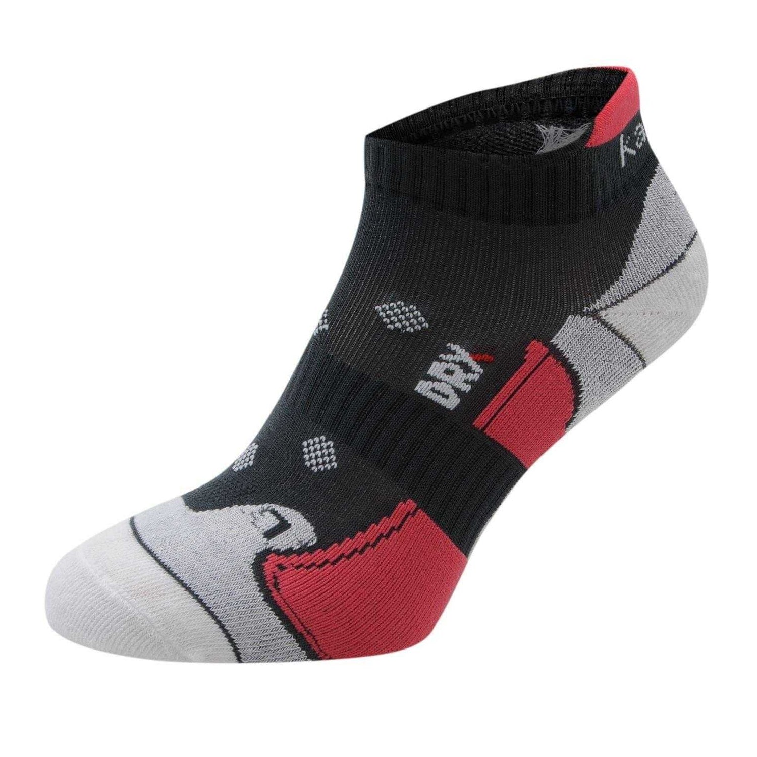 Mid Grey - Side - Karrimor Womens-Ladies Cushioned Ankle Socks (Pack of 2)