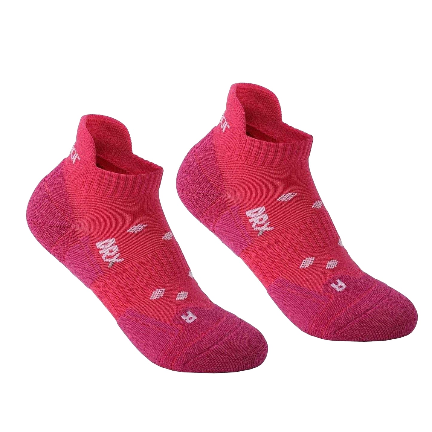 Neon Pink - Front - Karrimor Womens-Ladies Cushioned Ankle Socks (Pack of 2)