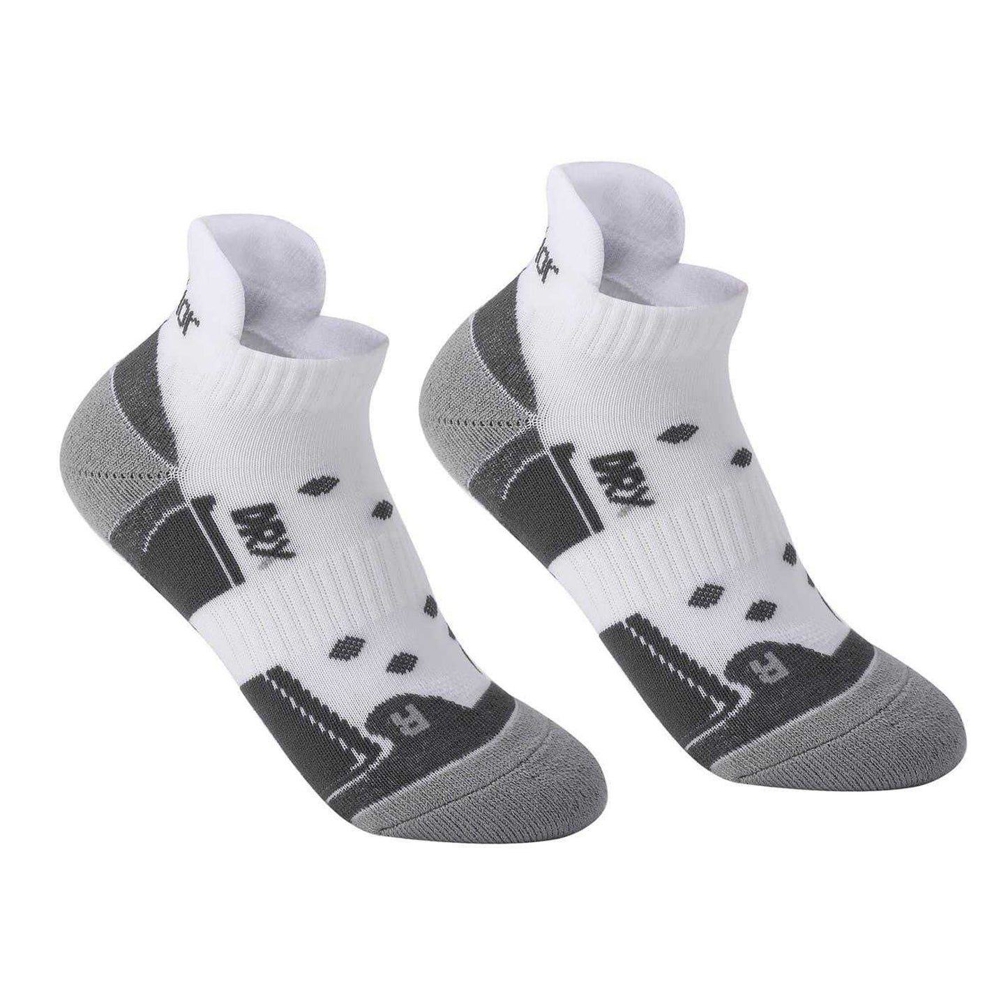 White-Grey-White - Front - Karrimor Womens-Ladies Cushioned Ankle Socks (Pack of 2)
