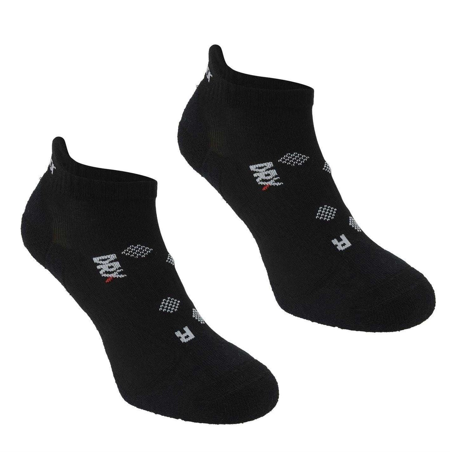 Black - Front - Karrimor Womens-Ladies Cushioned Ankle Socks (Pack of 2)