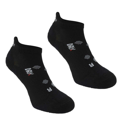 Black - Front - Karrimor Womens-Ladies Cushioned Ankle Socks (Pack of 2)