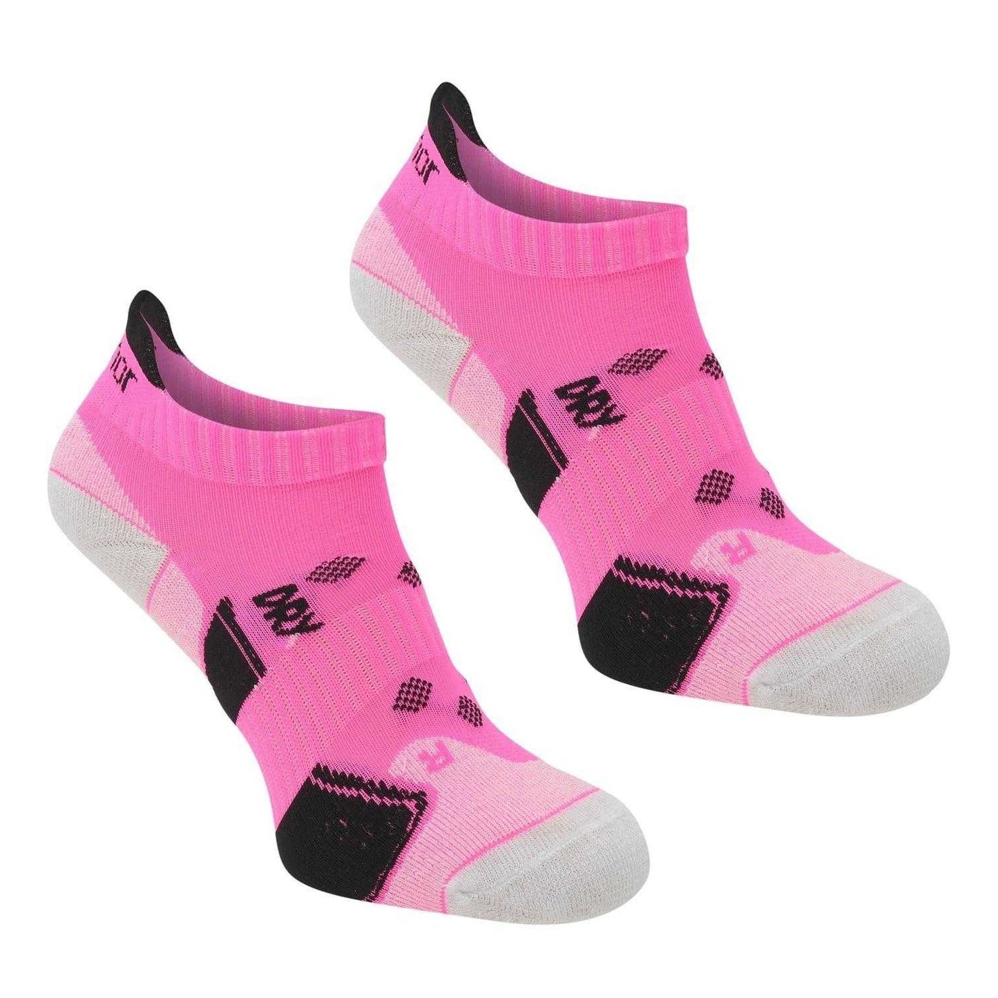 Bright Pink - Front - Karrimor Womens-Ladies Cushioned Ankle Socks (Pack of 2)
