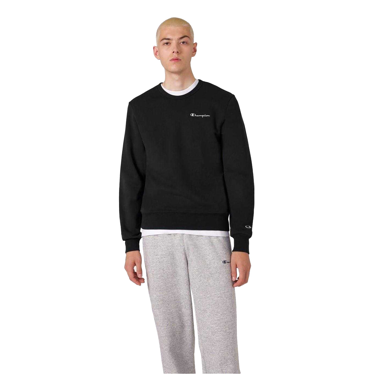 Black - Lifestyle - Champion Mens Icons Fleece Sweatshirt