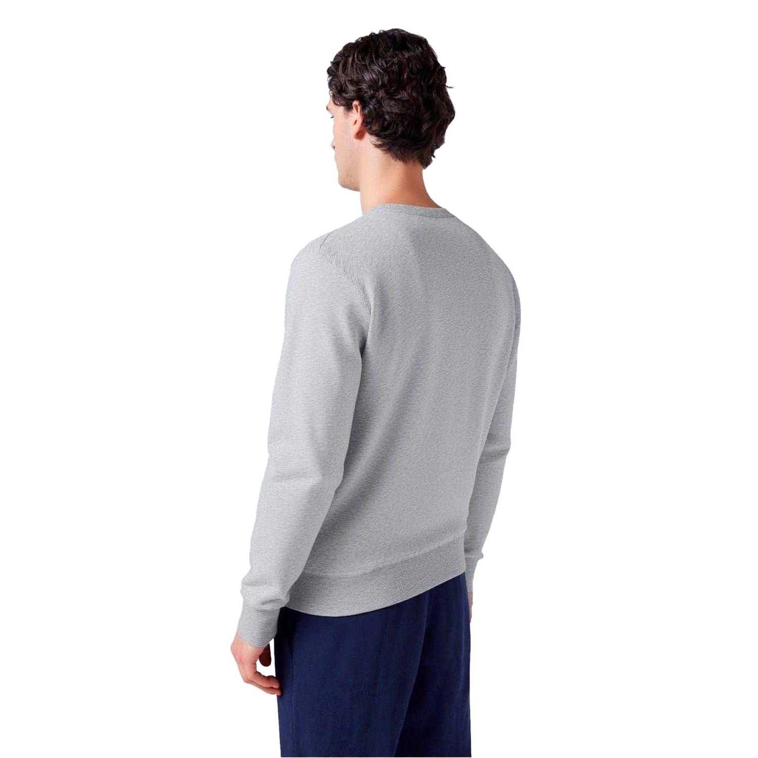 Grey - Back - Champion Mens Icons Fleece Sweatshirt
