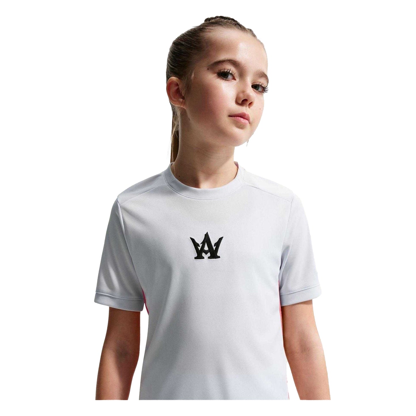 Platinum - Side - Nike Childrens-Kids Alexiap Logo Performance T-Shirt
