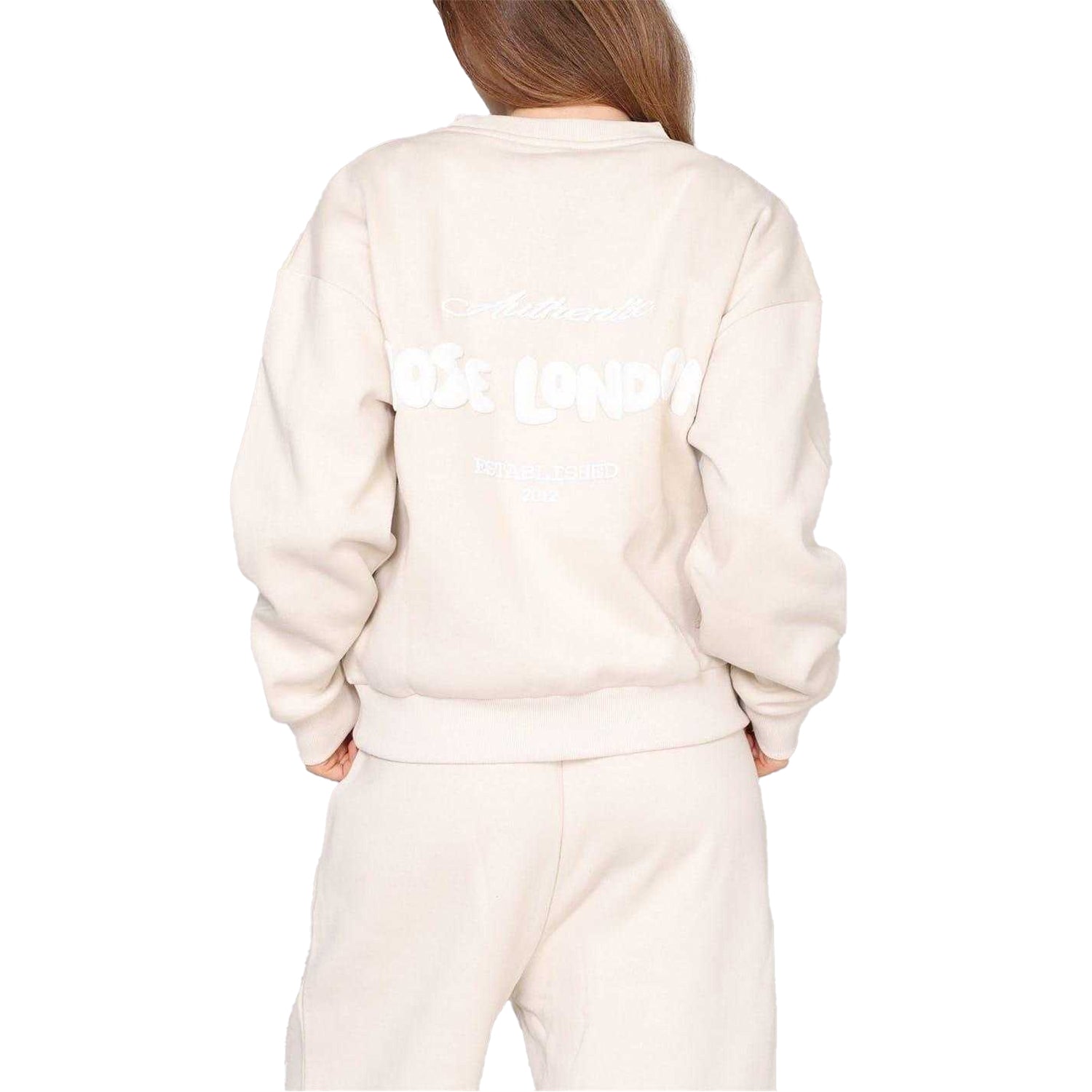 Summer Sand - Pack Shot - Rose London Womens-Ladies Authentic Logo Sweatshirt