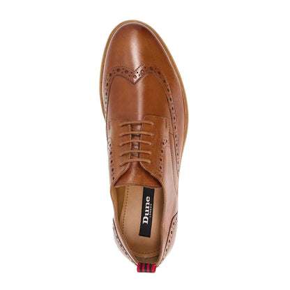 Tan - Lifestyle - Dune London Mens Nubuck Brogues
