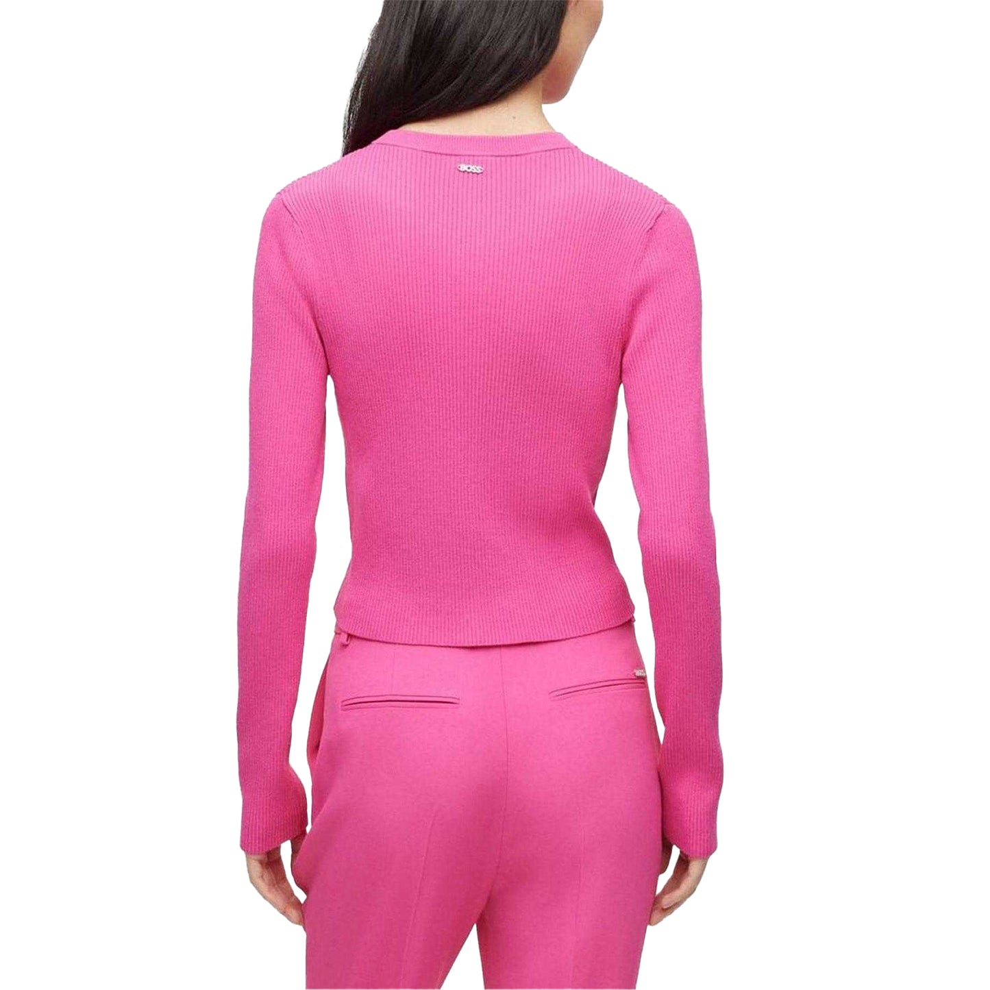 Pink Blend - Back - Boss Womens-Ladies Fahara Cardigan