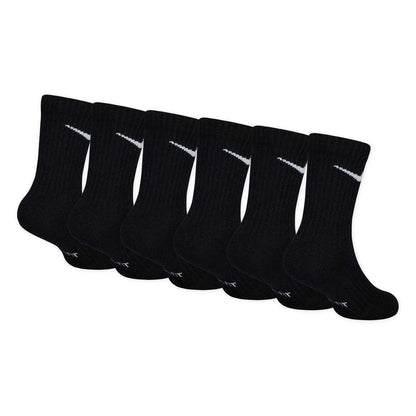 Black - Back - Nike Childrens-Kids Crew Socks (Pack of 6)