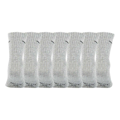 Dark Grey Heather - Back - Nike Childrens-Kids Crew Socks (Pack of 6)
