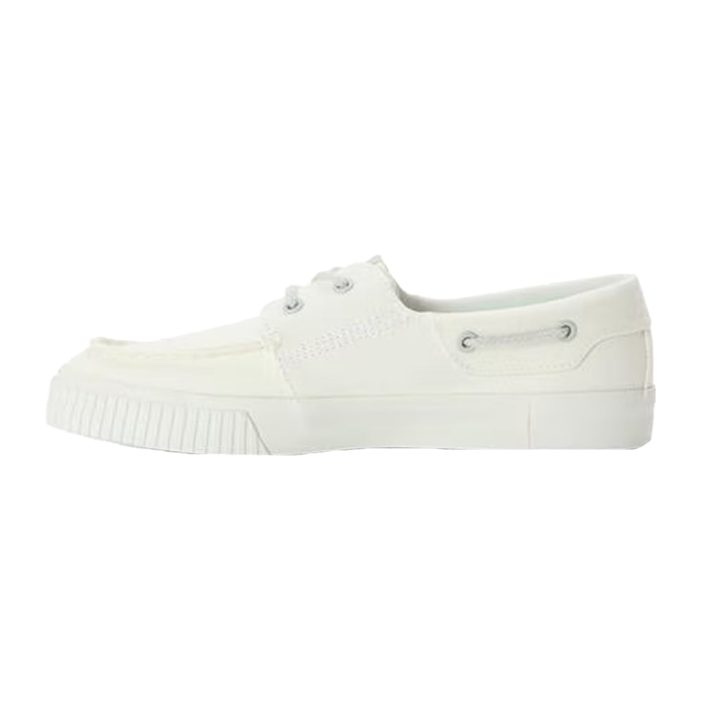 White - Back - Timberland Mens Canvas Flat Boat Shoes