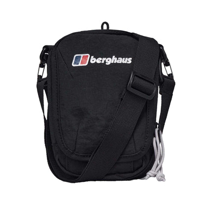 Black - Front - Berghaus Logo Crossbody Bag