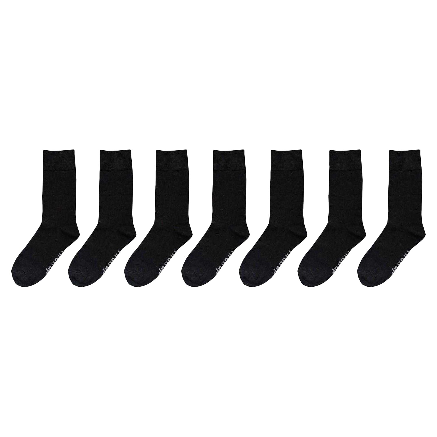 Classic Black - Front - Firetrap Mens Ankle Socks (Pack of 7)