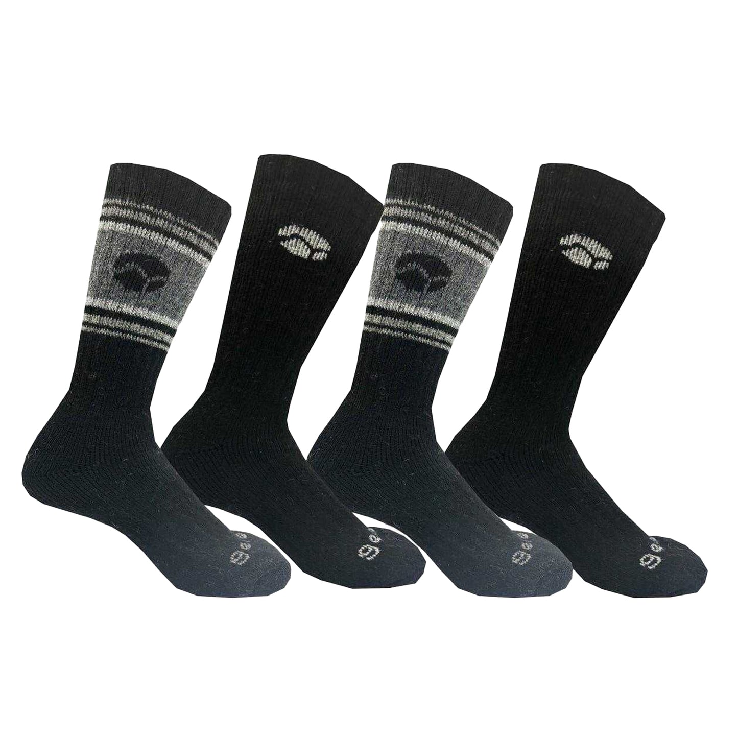 Black - Front - Gelert Mens Crew Socks (Pack of 4)