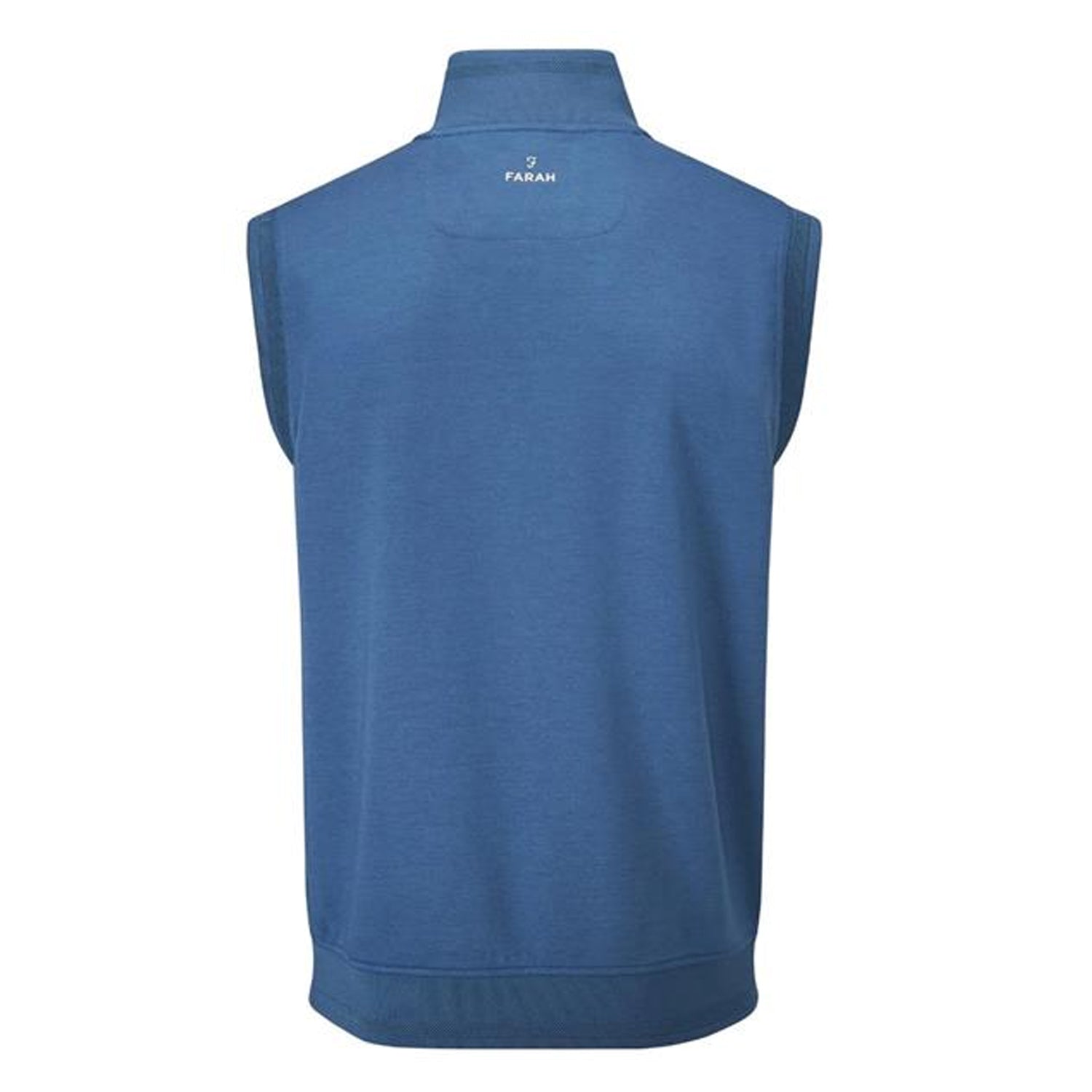 Dusky Blue - Back - Glenmuir Mens Regular Sleeveless Jumper