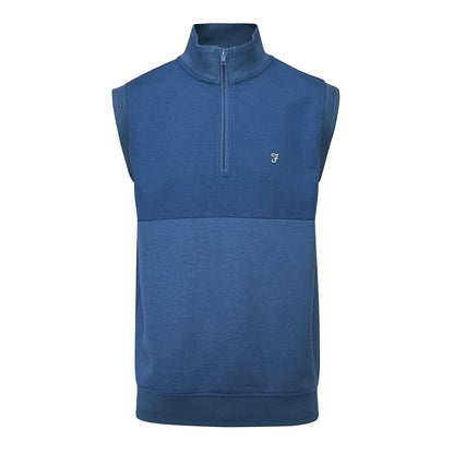 Dusky Blue - Front - Glenmuir Mens Regular Sleeveless Jumper