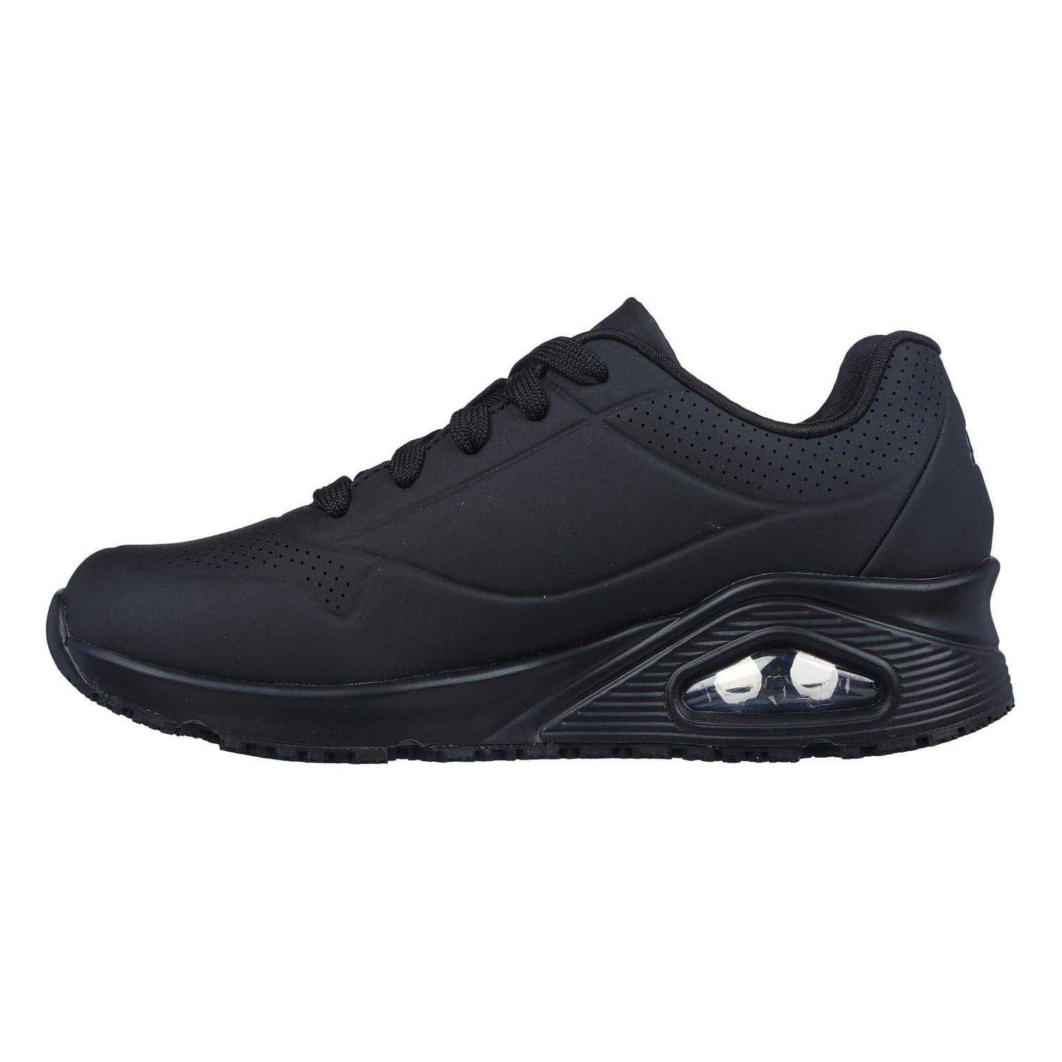 Black - Back - Skechers Womens-Ladies Uno SR Skech-Air Safety Trainers