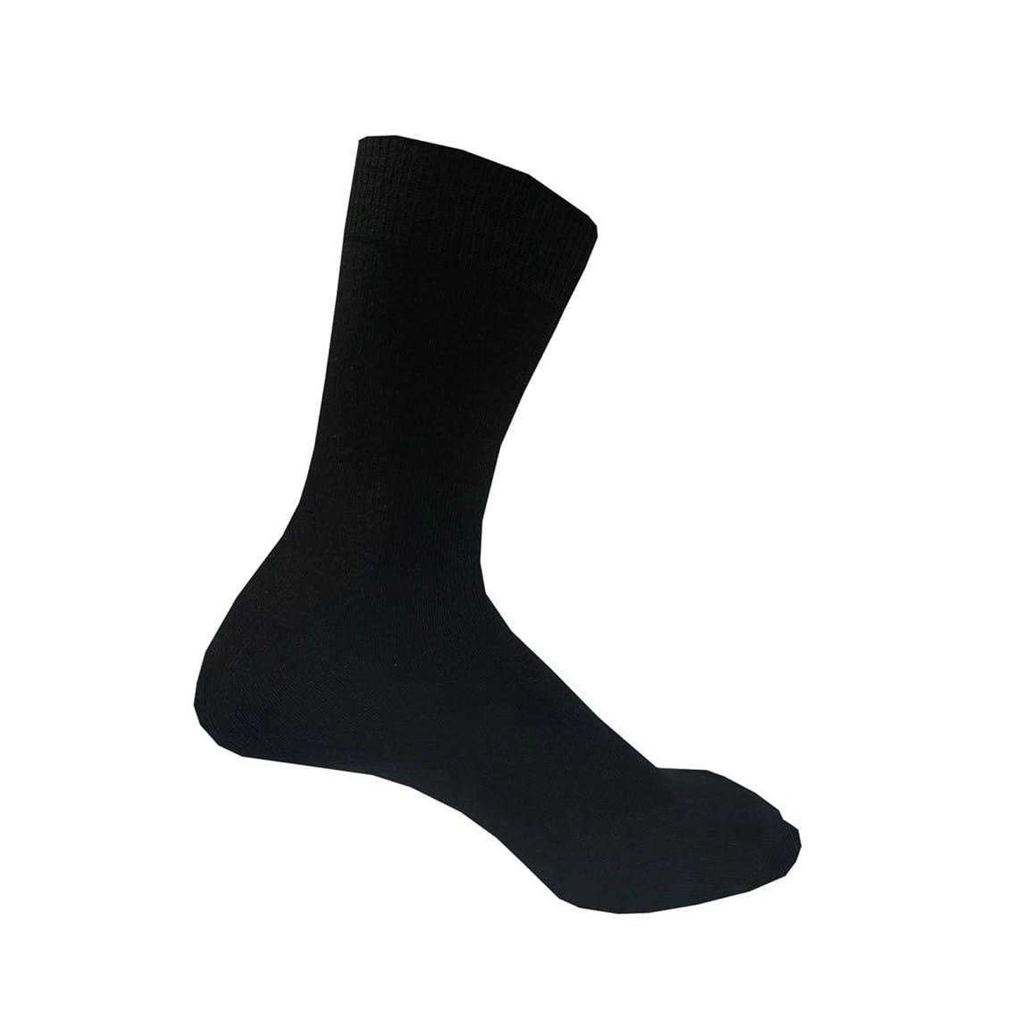 Classic Black - Side - Firetrap Mens Crew Socks (Pack of 7)