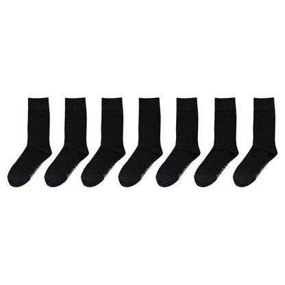 Classic Black - Front - Firetrap Mens Crew Socks (Pack of 7)