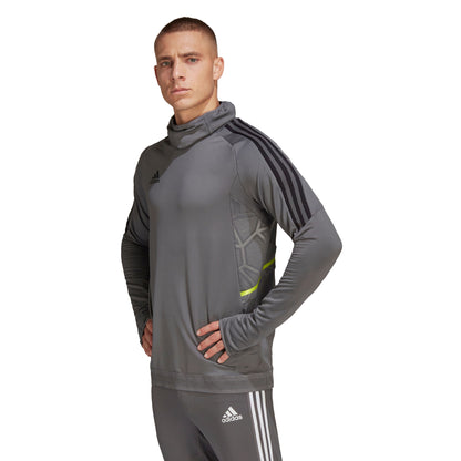 Grey - Back - Adidas Mens Condivo 22 Pro Training Top