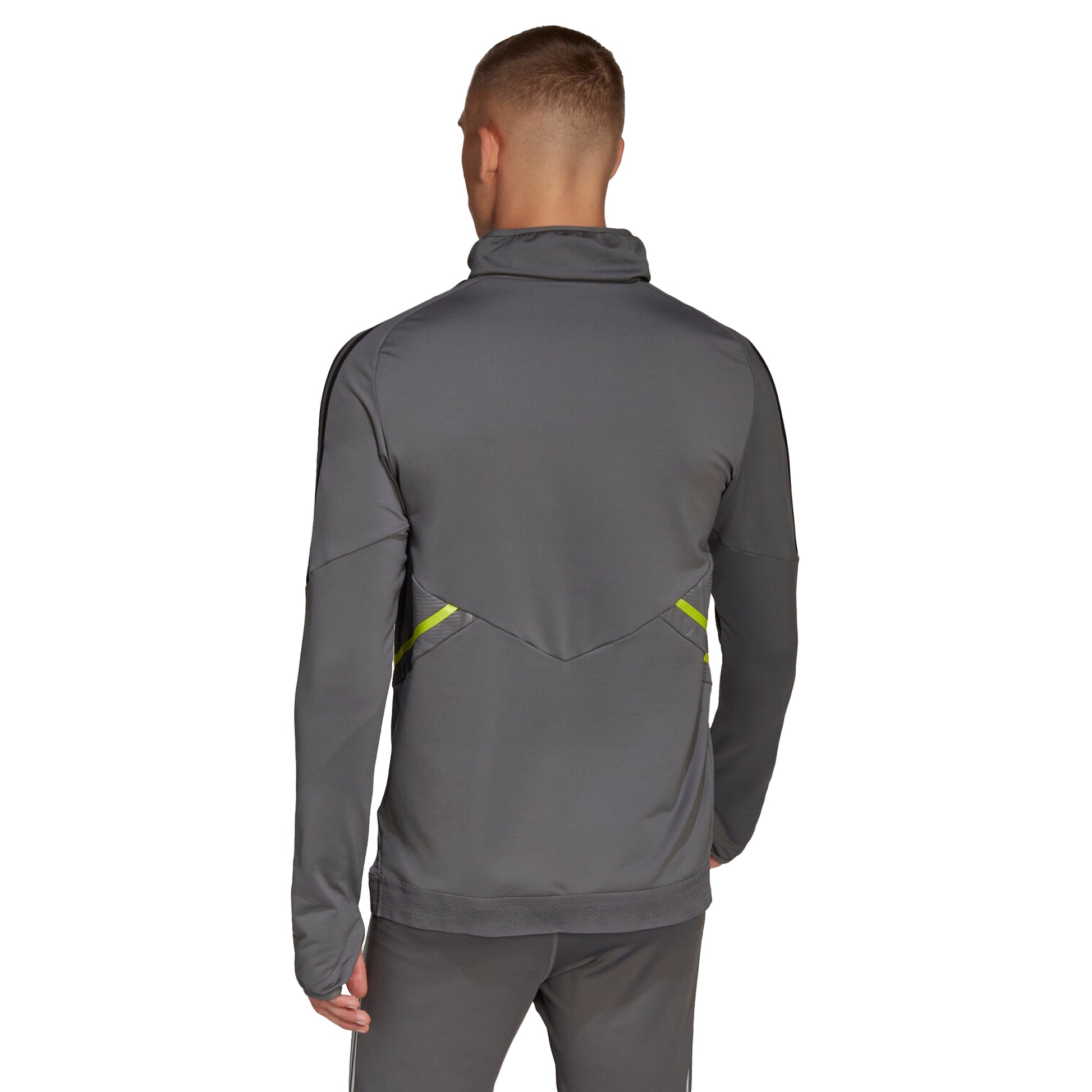 Grey - Side - Adidas Mens Condivo 22 Pro Training Top
