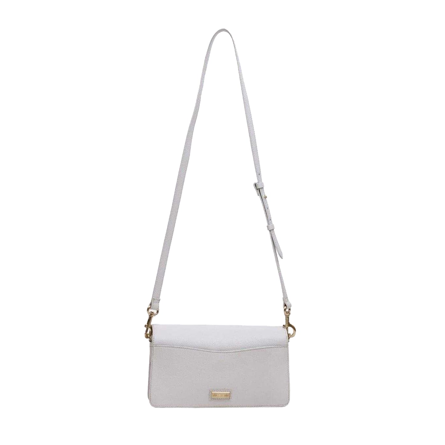 Ivory - Back - Biba Sienna Embossed Leather Crossbody Bag
