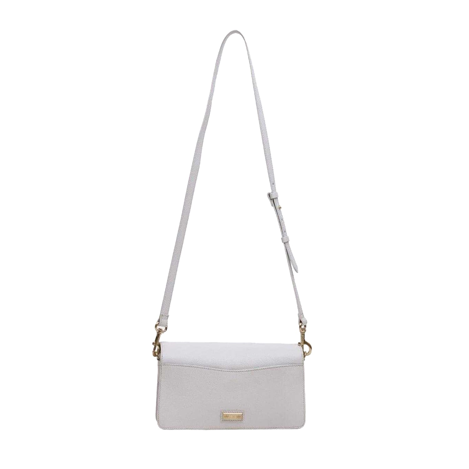 Ivory - Back - Biba Sienna Embossed Leather Crossbody Bag