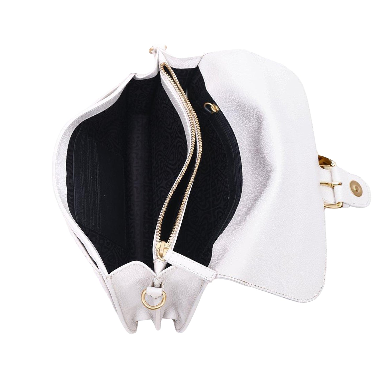 Ivory - Pack Shot - Biba Sienna Embossed Leather Crossbody Bag
