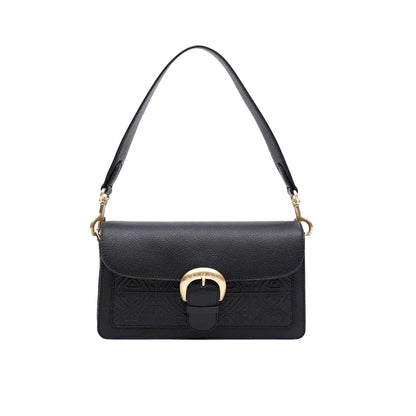 Black - Lifestyle - Biba Sienna Embossed Leather Crossbody Bag