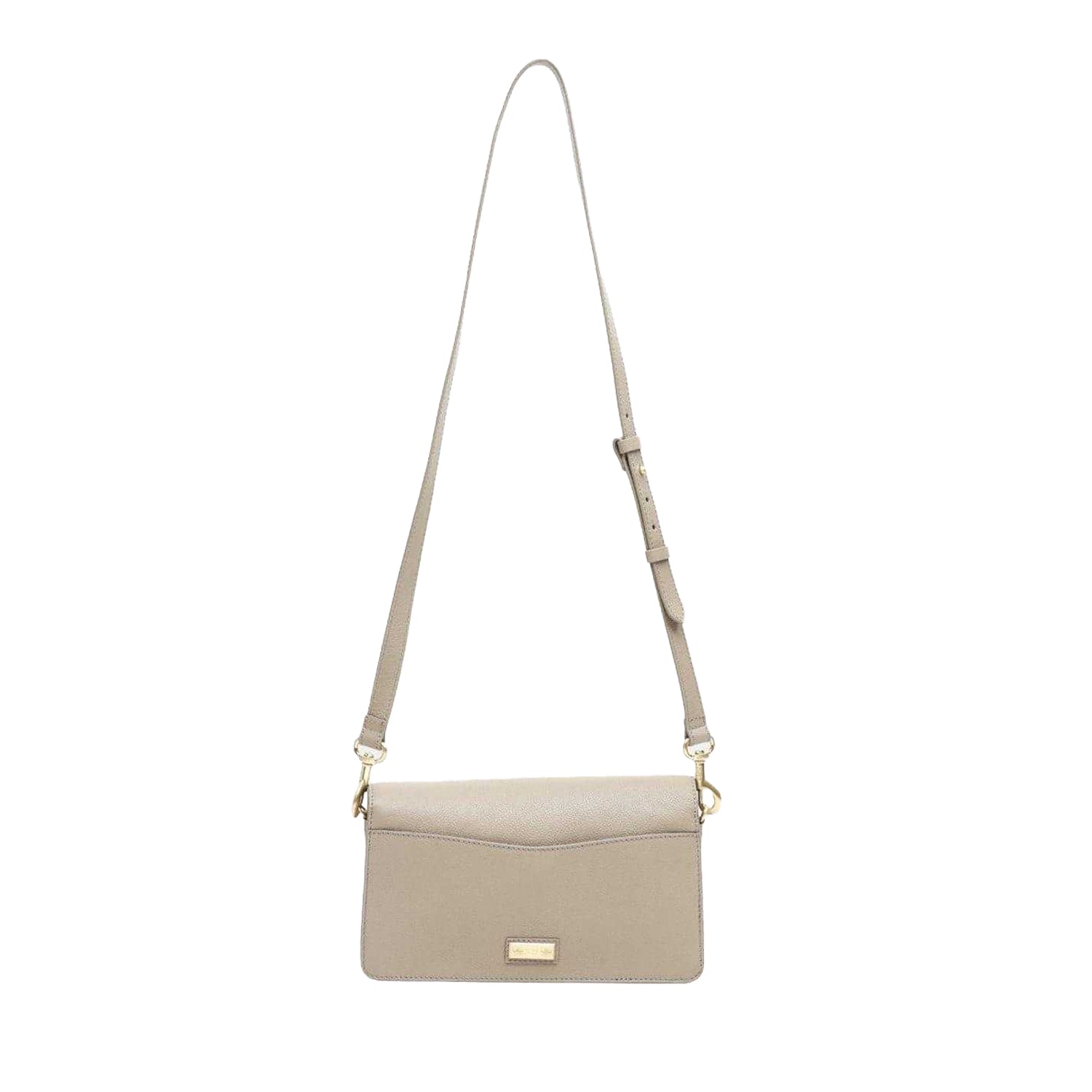 Dark Stone - Back - Biba Sienna Embossed Leather Crossbody Bag