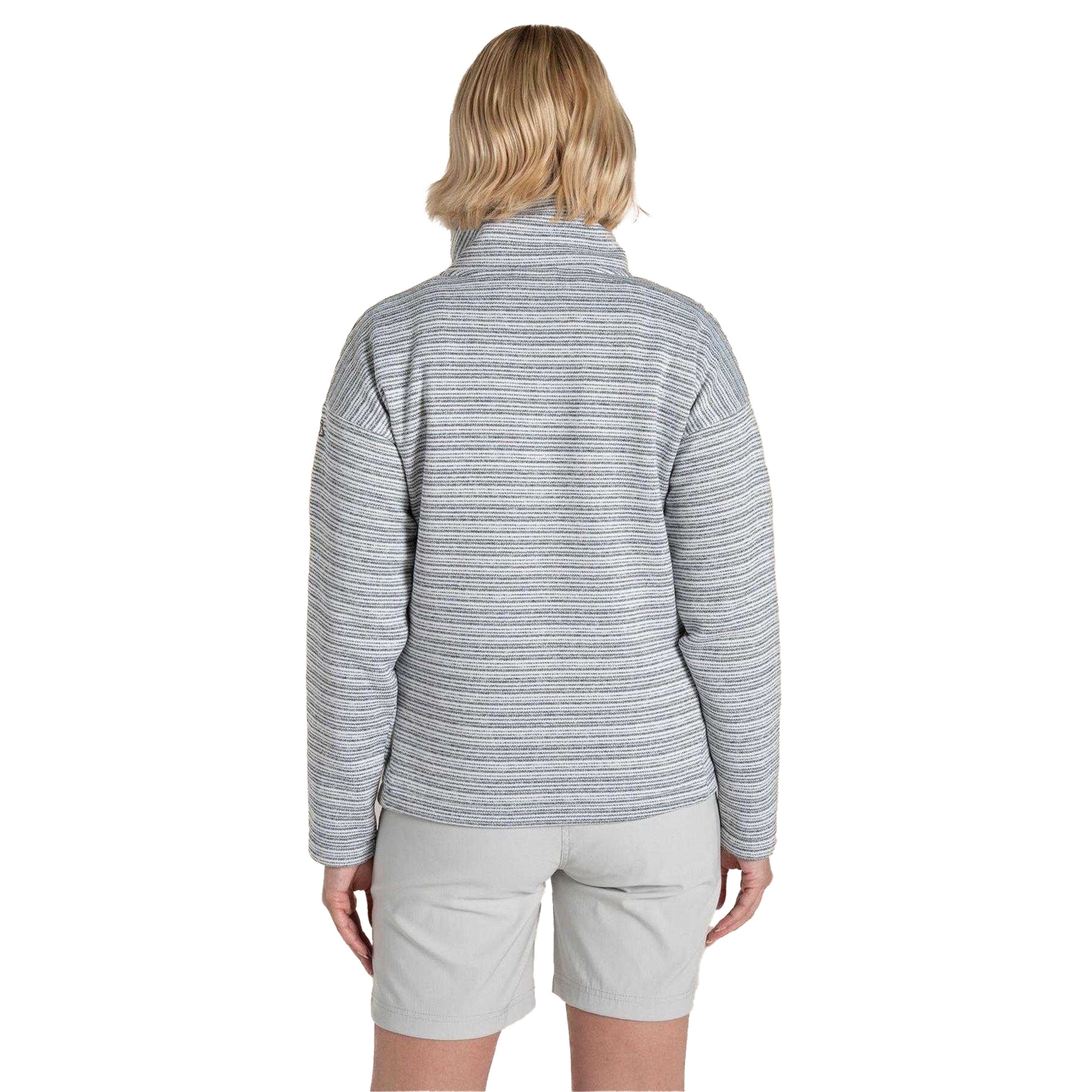 Storm Grey - Back - Craghoppers Womens-Ladies Daisy Striped Long-Sleeved Sweatshirt